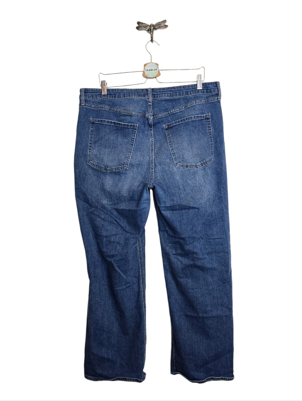Old Navy High-Waisted Wow Wide-Leg Jeans In New Moon 18 - Picture 3 of 15